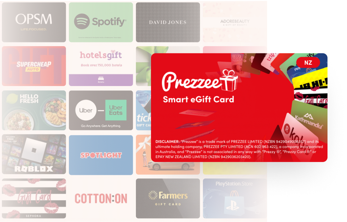 Prezzee NZ | Digital Gift Cards And Vouchers Online